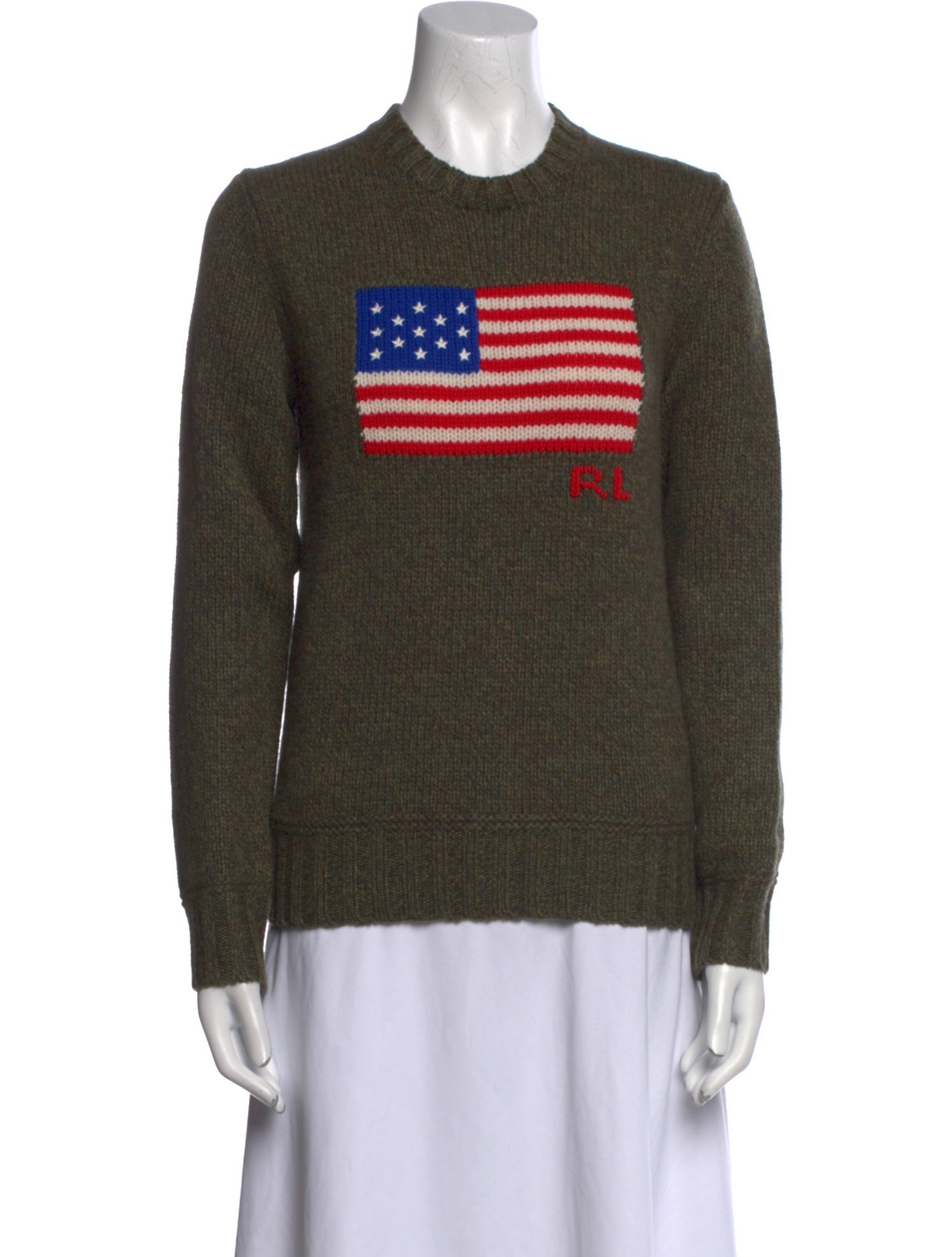 Polo Ralph Lauren Wool Graphic Print Sweater
