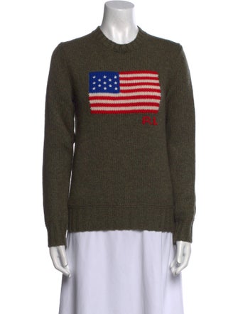 Polo Ralph Lauren Wool Graphic Print Sweater