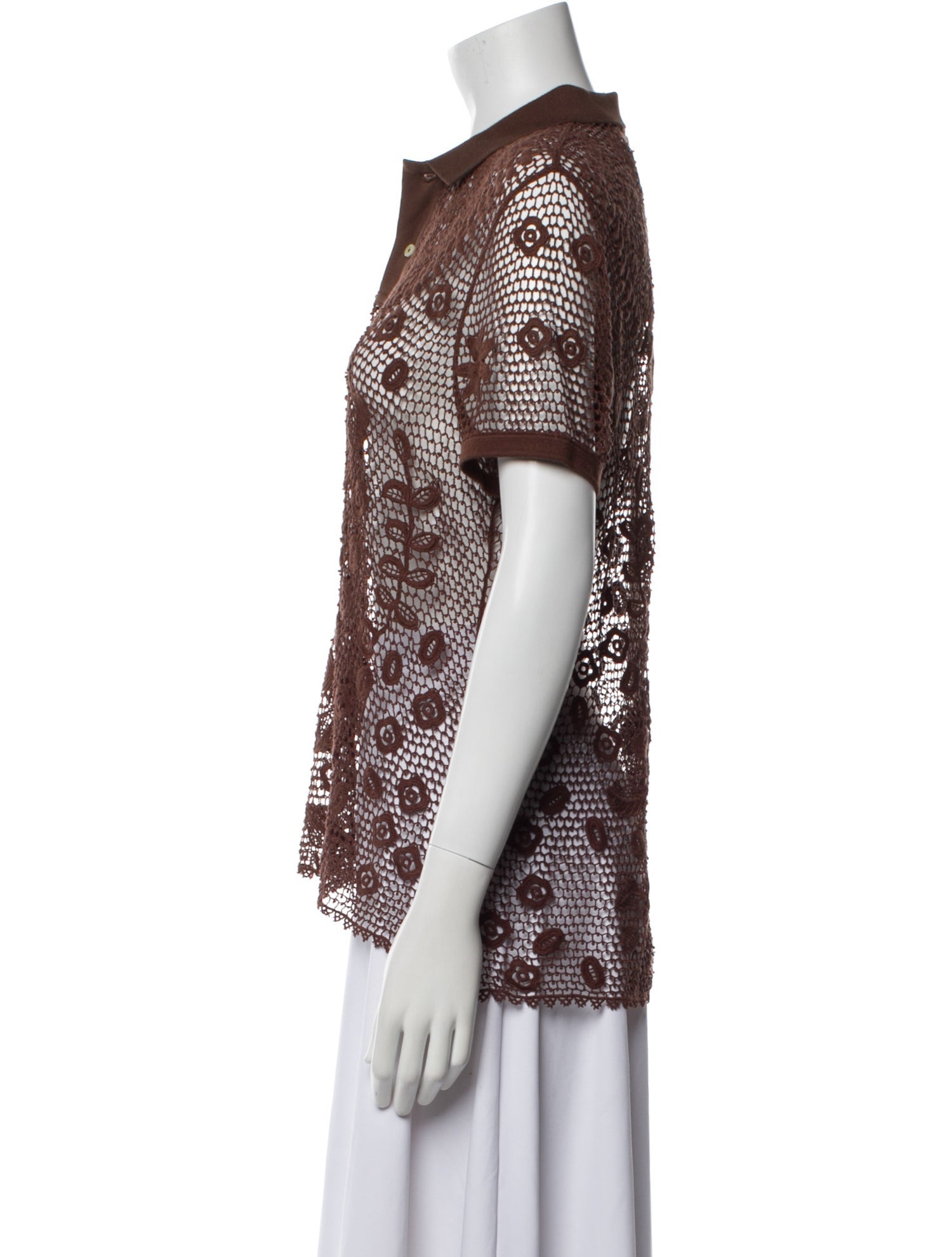 Polo Ralph Lauren Lace Pattern Short Sleeve Polo