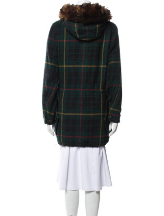 Polo Ralph Lauren Wool Plaid Print Coat
