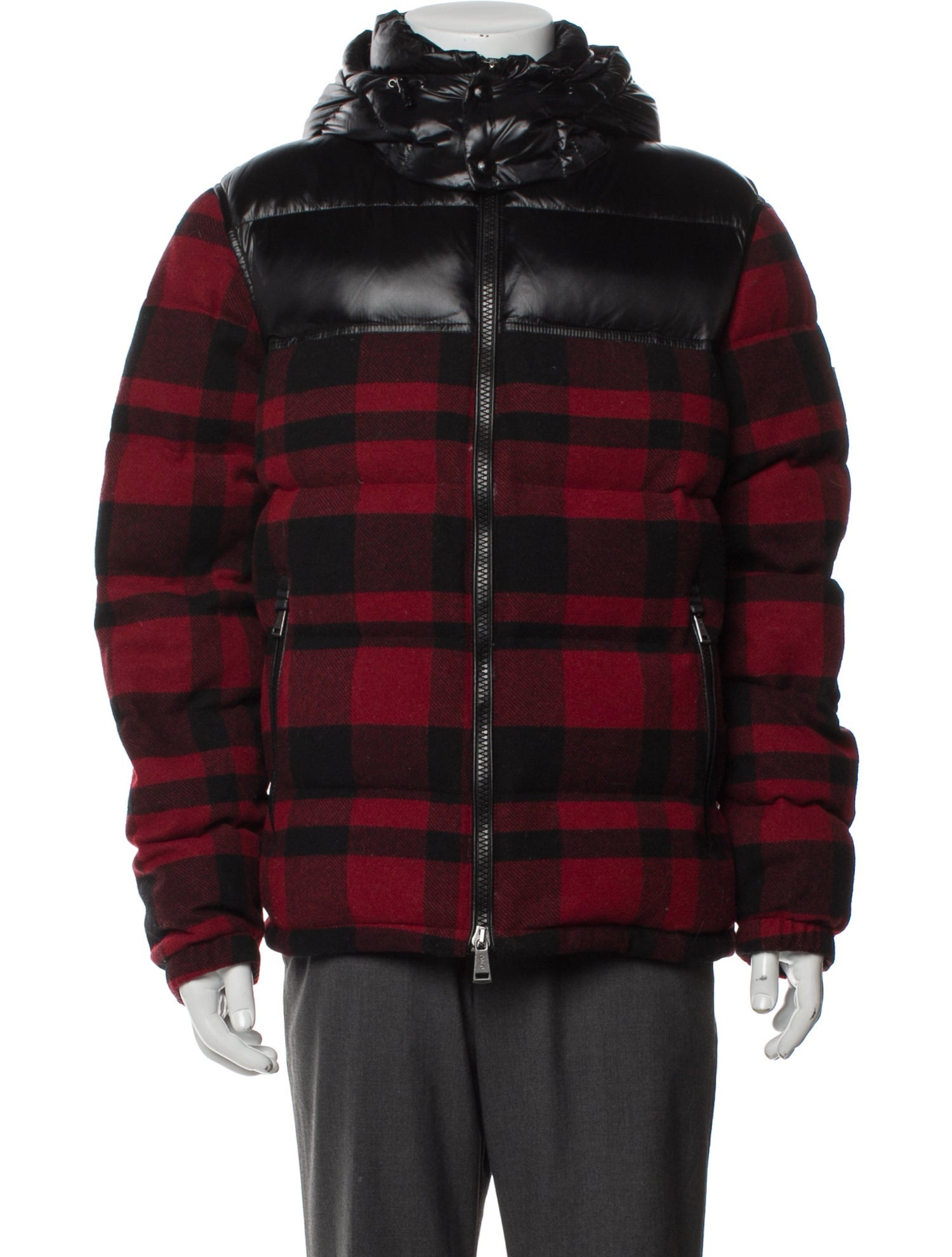 Polo Ralph Lauren Plaid Print Puffer Coat