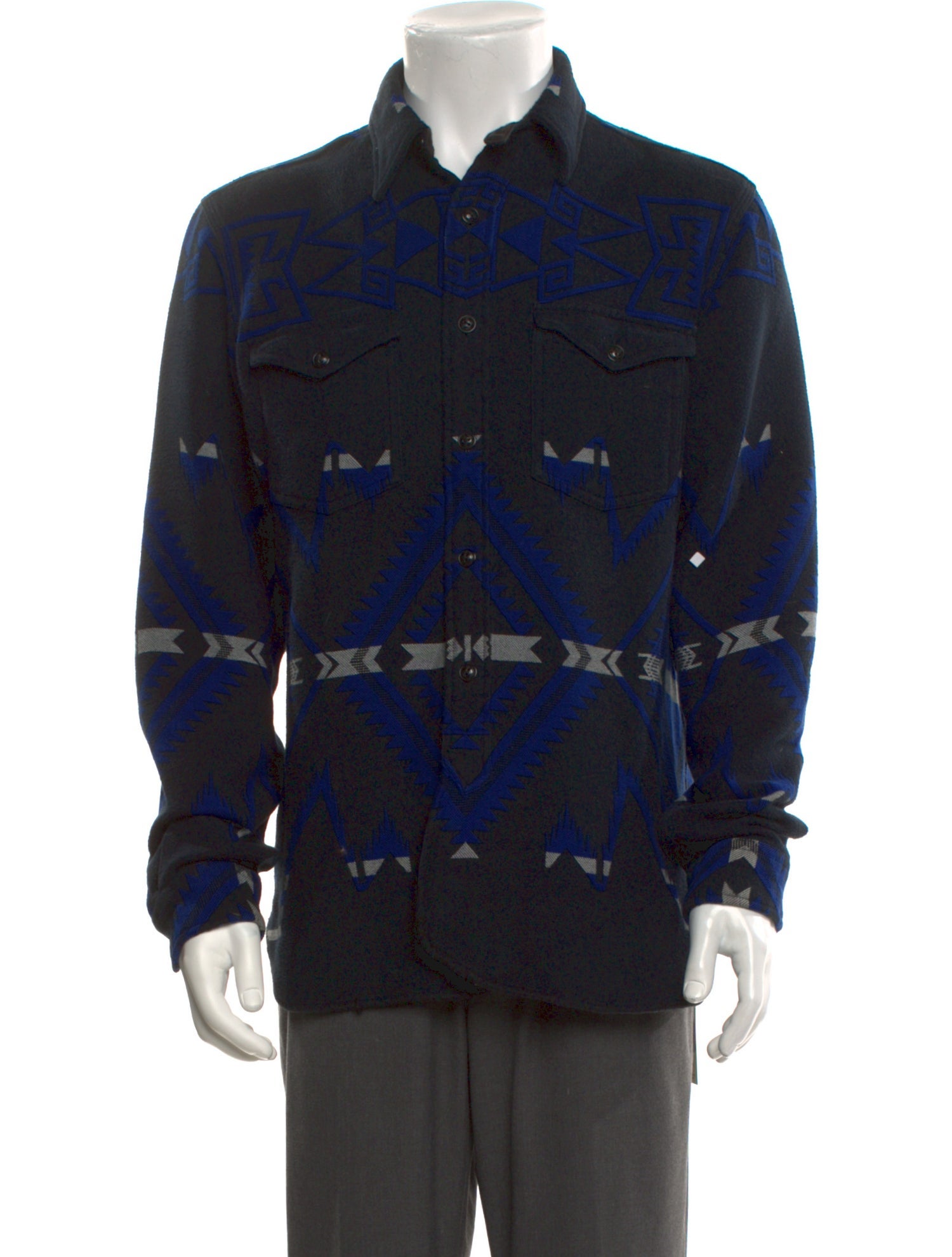 Polo Ralph Lauren Printed Long Sleeve Denim Shirt
