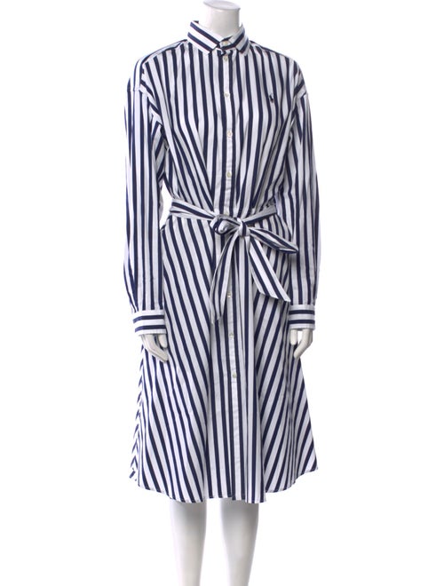 Polo Ralph Lauren Striped Midi Length Dress