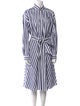 Polo Ralph Lauren Striped Midi Length Dress