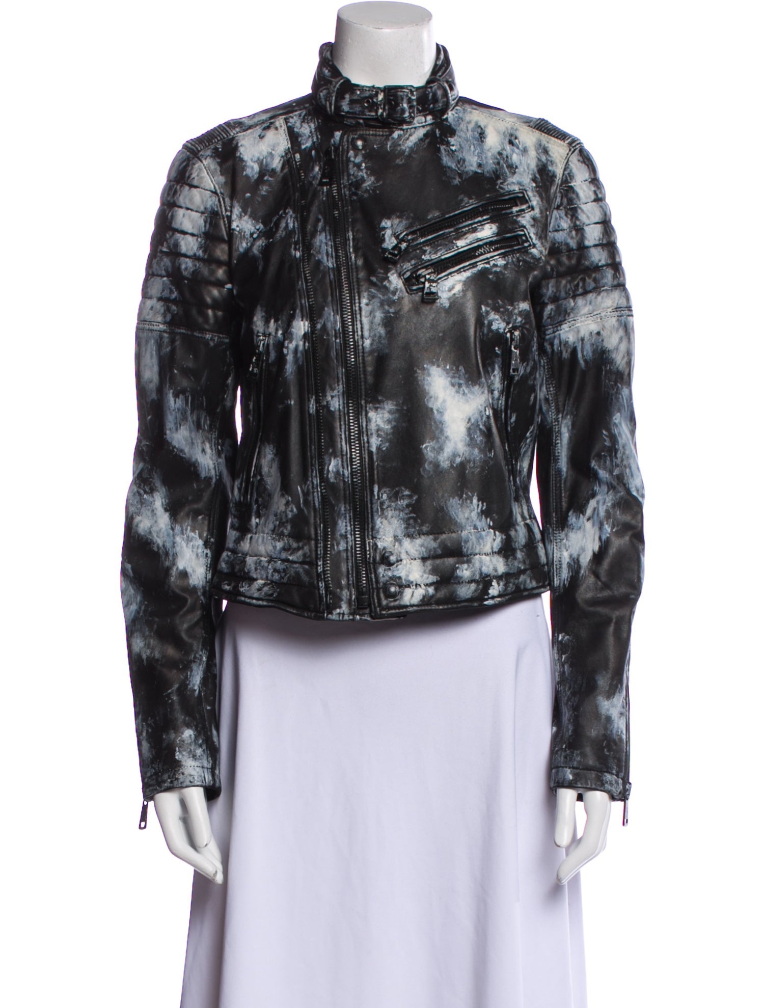 Polo Ralph Lauren Leather Printed Jacket