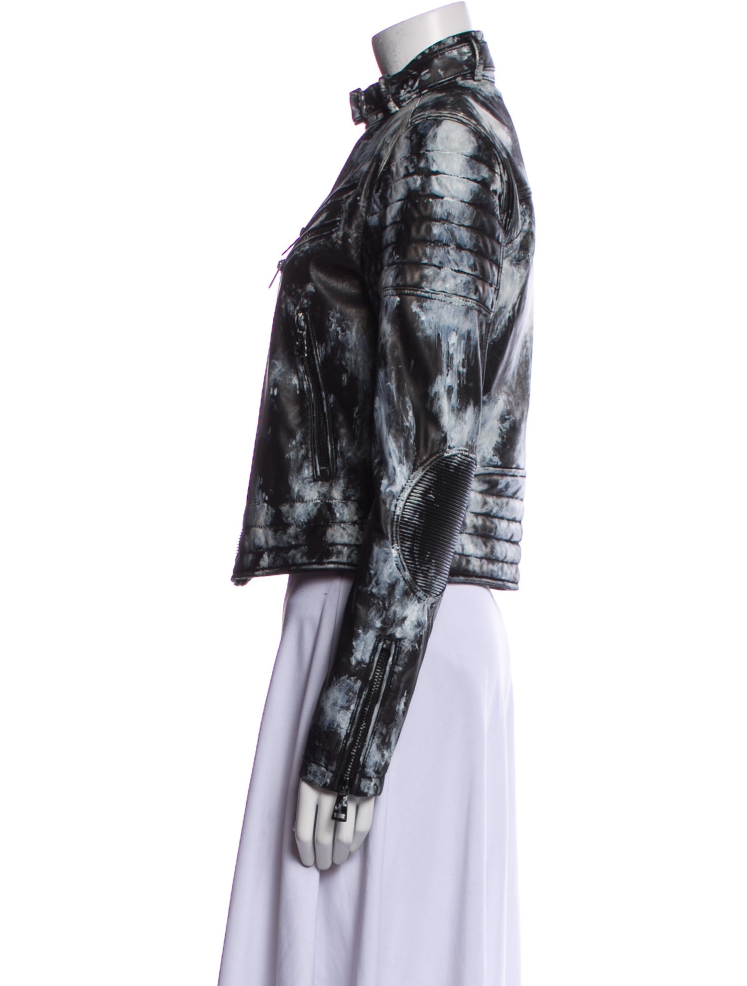 Polo Ralph Lauren Leather Printed Jacket