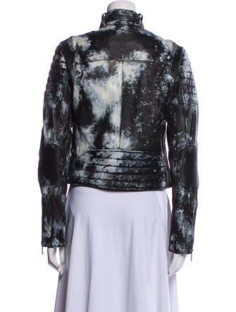 Polo Ralph Lauren Leather Printed Jacket