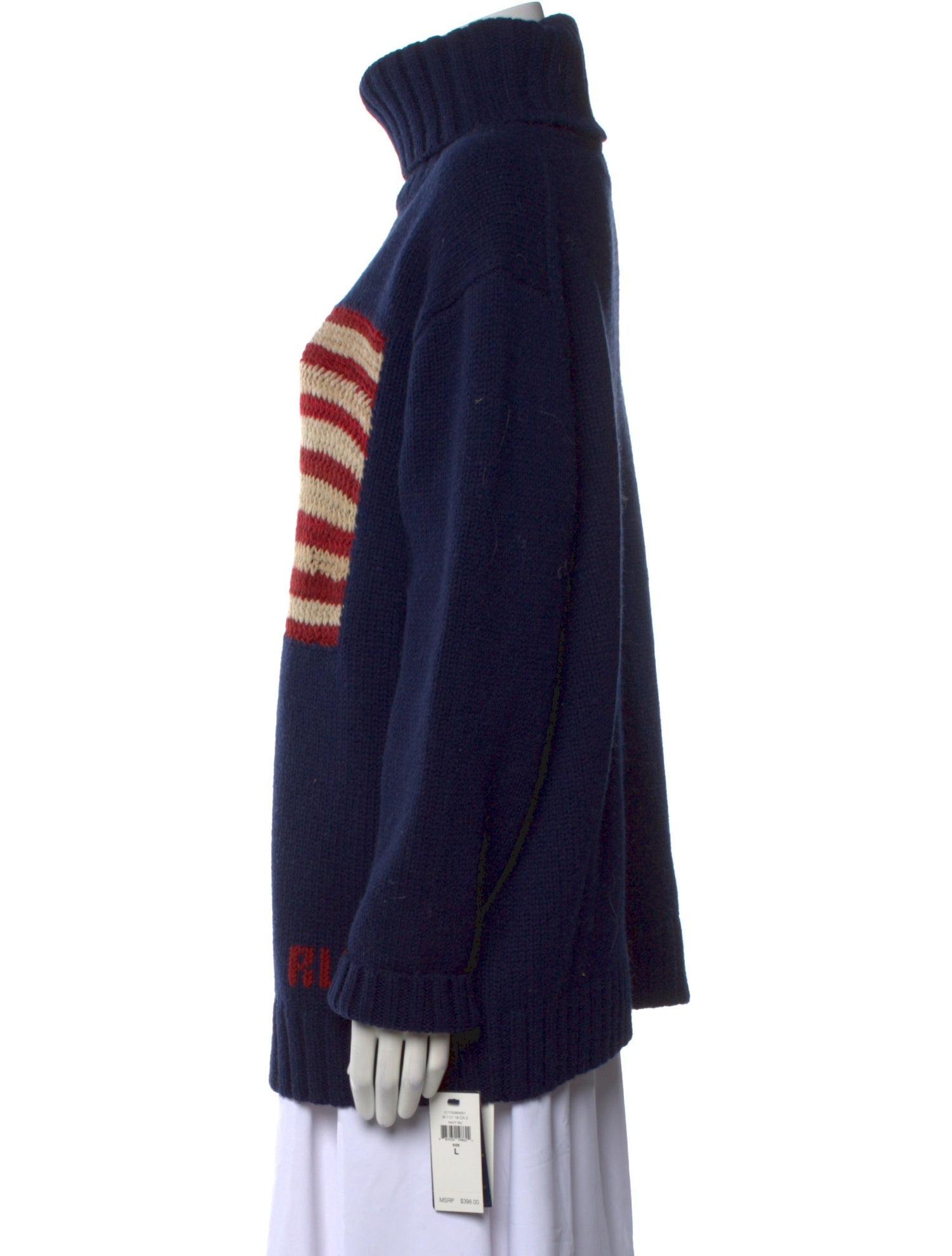 Polo Ralph Lauren Merino Wool Graphic Print Sweater w/ Tags