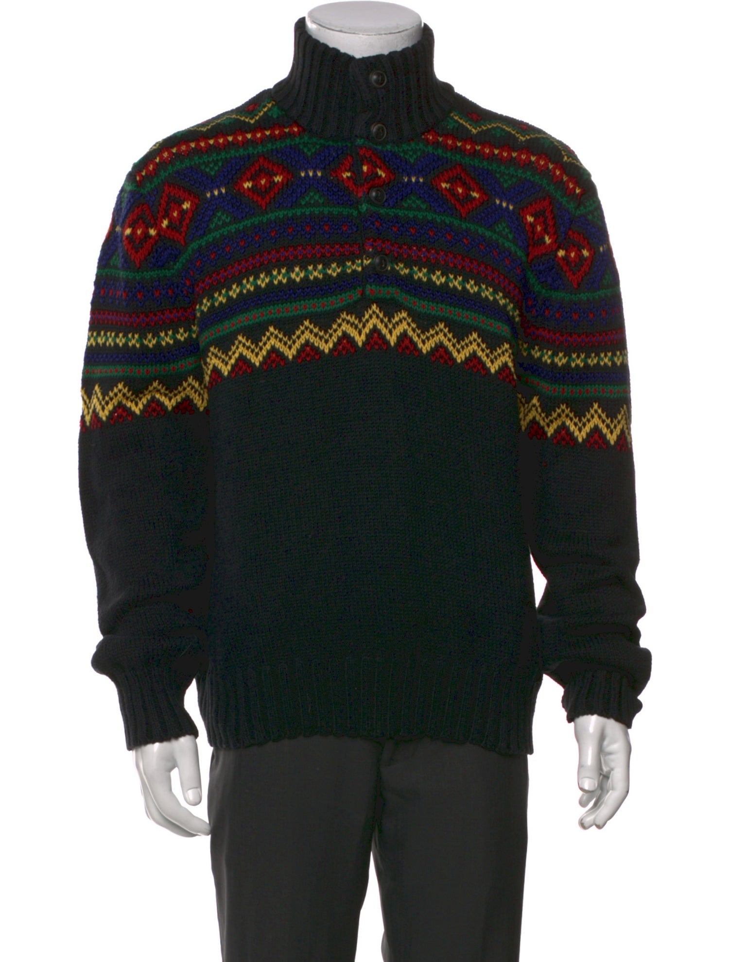 Polo Ralph Lauren Graphic Print Turtleneck Pullover