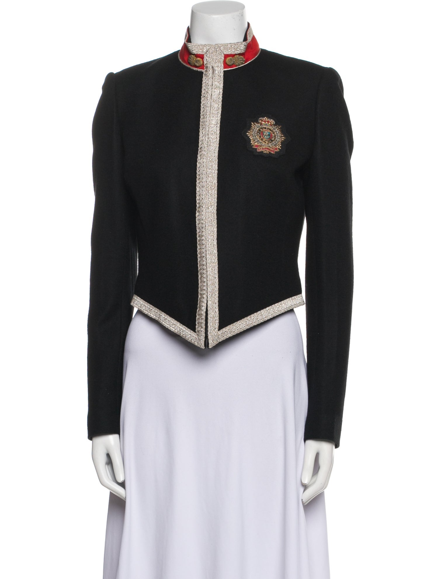 Polo Ralph Lauren Wool Graphic Print Evening Jacket