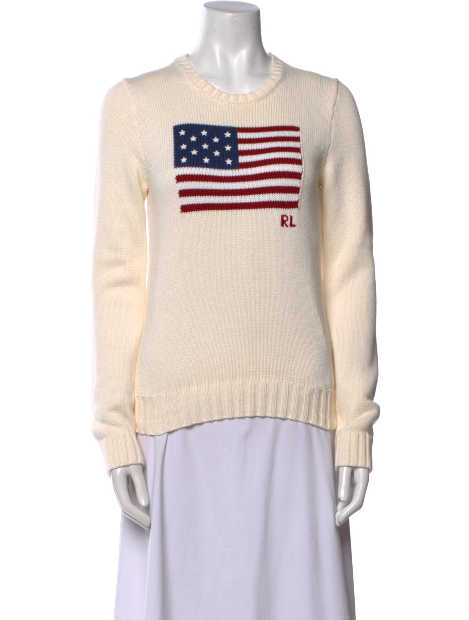 Polo Ralph Lauren Graphic Print Crew Neck Sweater