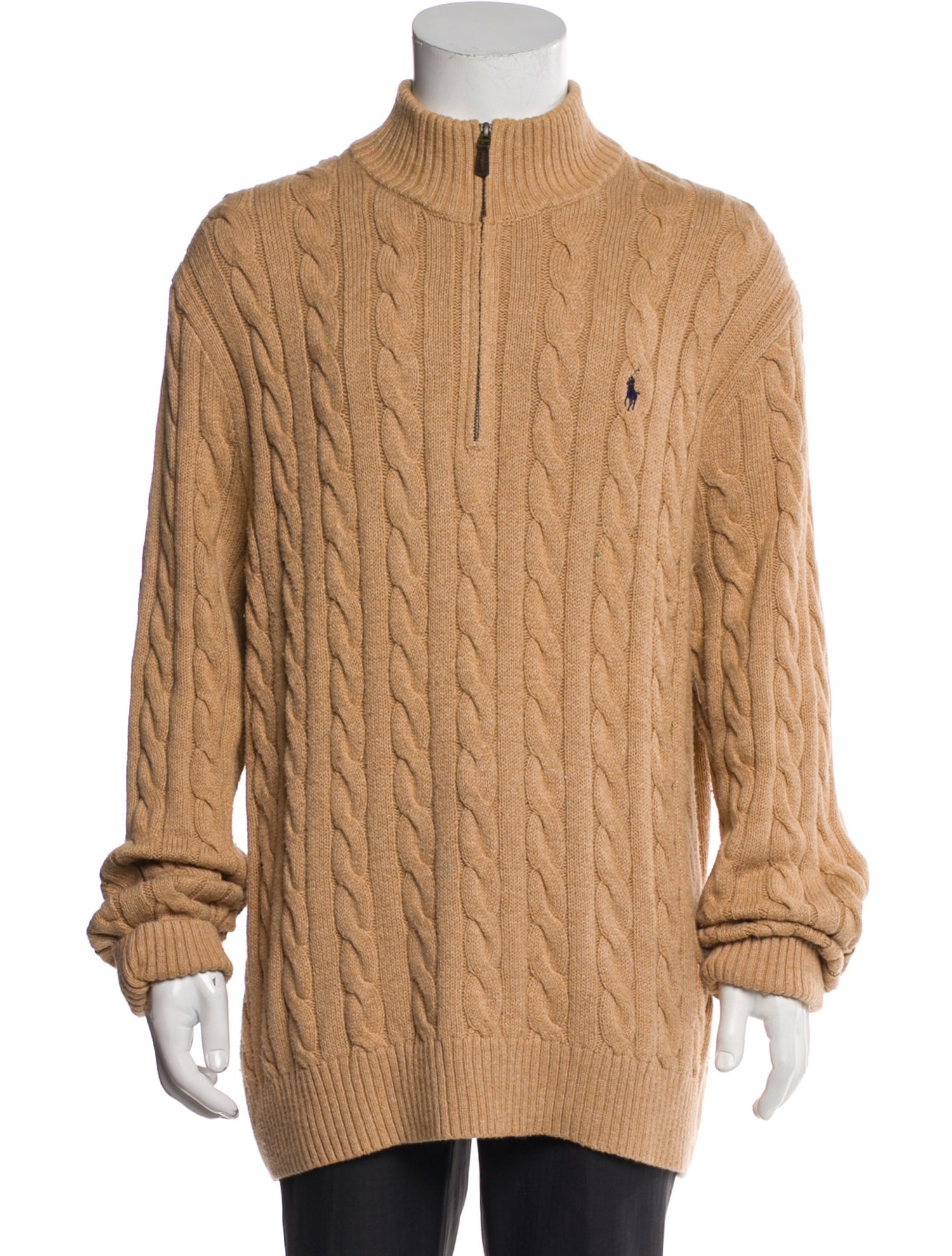 Polo Ralph Lauren Mock Neck Long Sleeve Polo Sweater