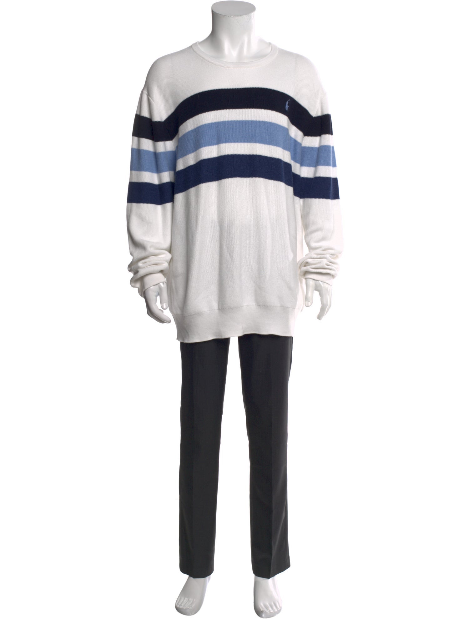 Polo Ralph Lauren Striped Crew Neck Polo Sweater