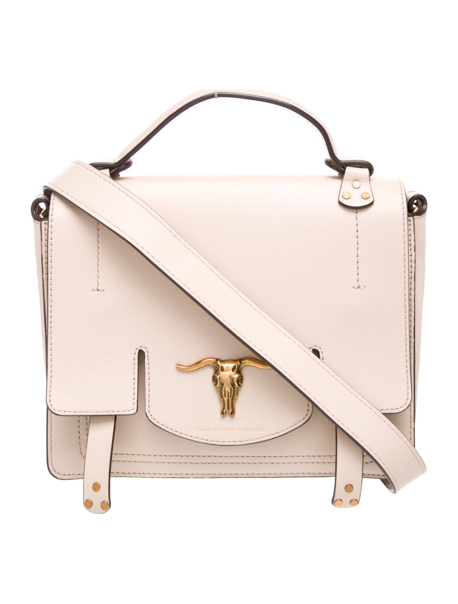 Polo Ralph Lauren Leather Messenger Bag