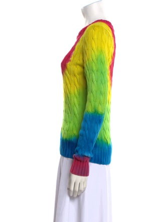 Polo Ralph Lauren Tie-Dye Print Scoop Neck Sweater