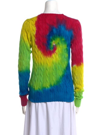 Polo Ralph Lauren Tie-Dye Print Scoop Neck Sweater