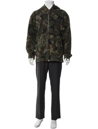 Polo Ralph Lauren Camouflage Print Crew Neck Hoodie
