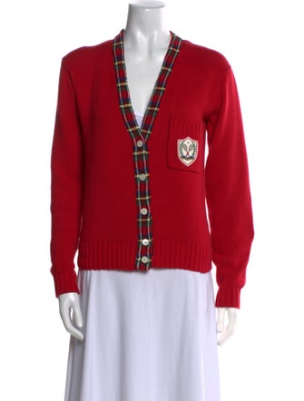 Polo Ralph Lauren Graphic Print V-Neck Sweater