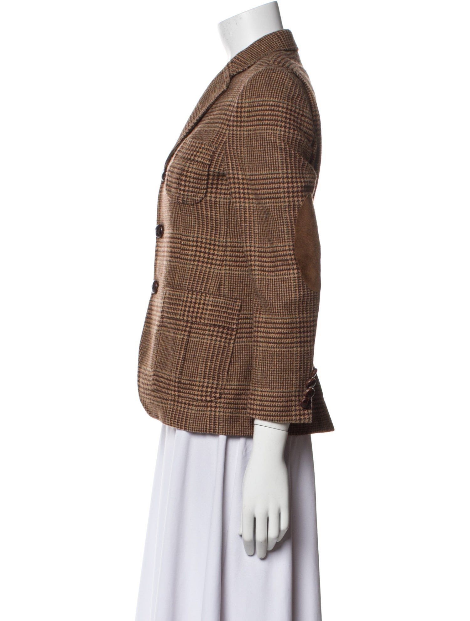 Polo Ralph Lauren Wool Plaid Print Blazer