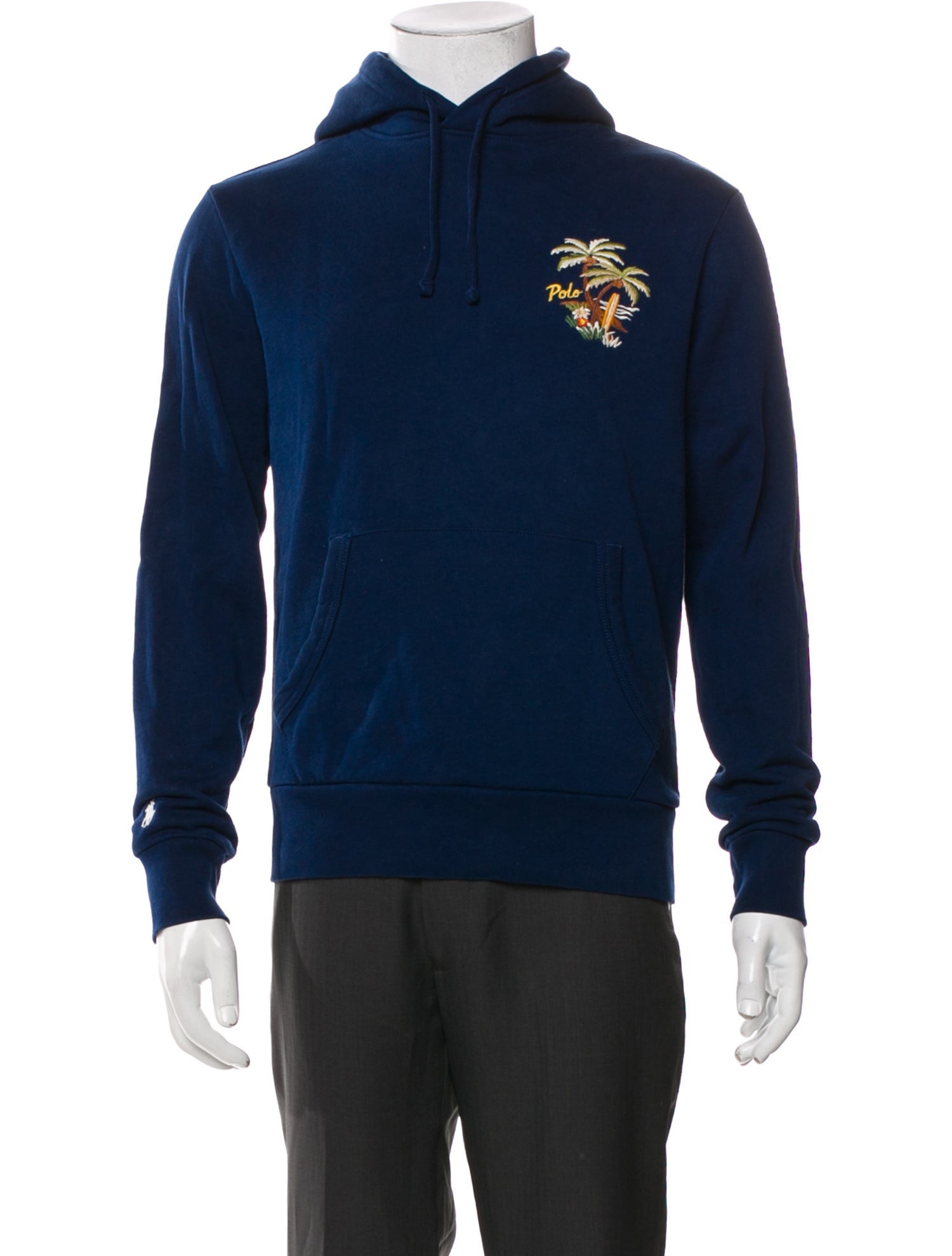 Polo Ralph Lauren Graphic Print V-Neck Hoodie