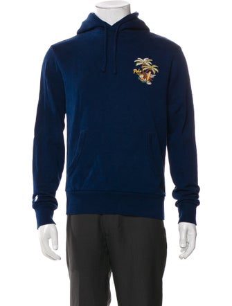 Polo Ralph Lauren Graphic Print V-Neck Hoodie