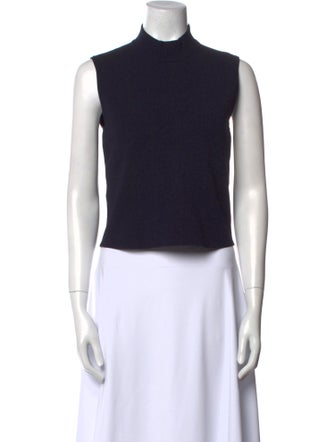 Polo Ralph Lauren Mock Neck Sleeveless Crop Top