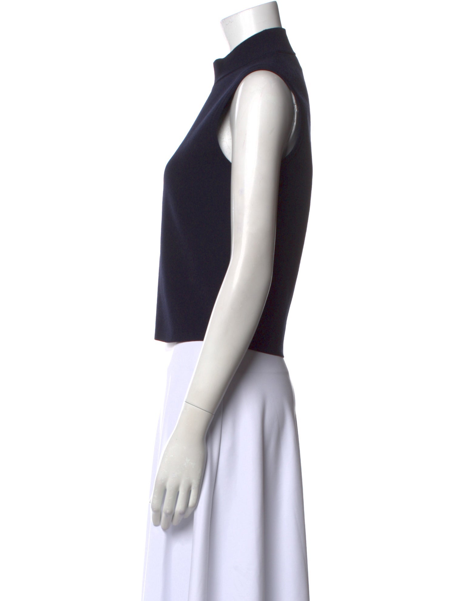 Polo Ralph Lauren Mock Neck Sleeveless Crop Top