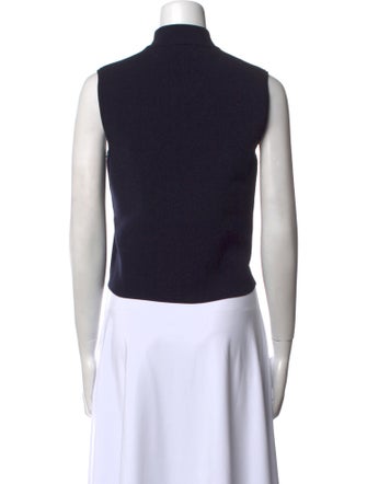 Polo Ralph Lauren Mock Neck Sleeveless Crop Top