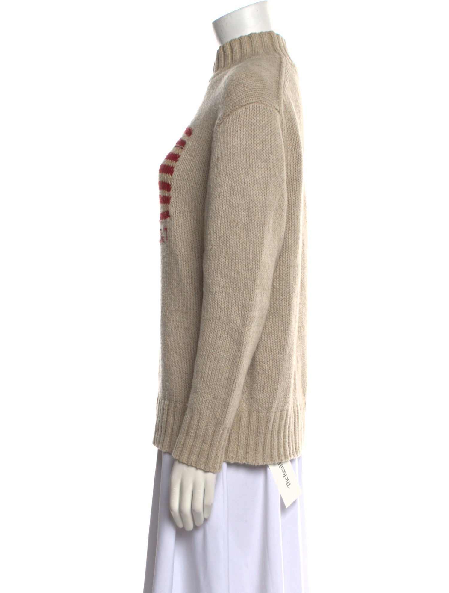 Polo Ralph Lauren Graphic Print Mock Neck Sweater