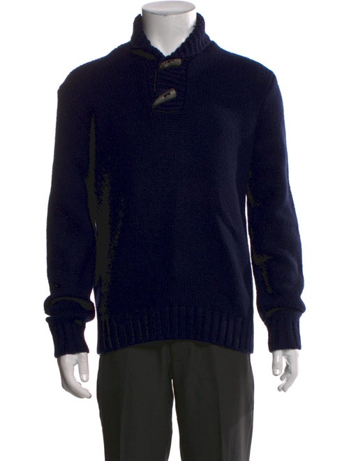 Polo Ralph Lauren Wool Mock Neck Polo Sweater