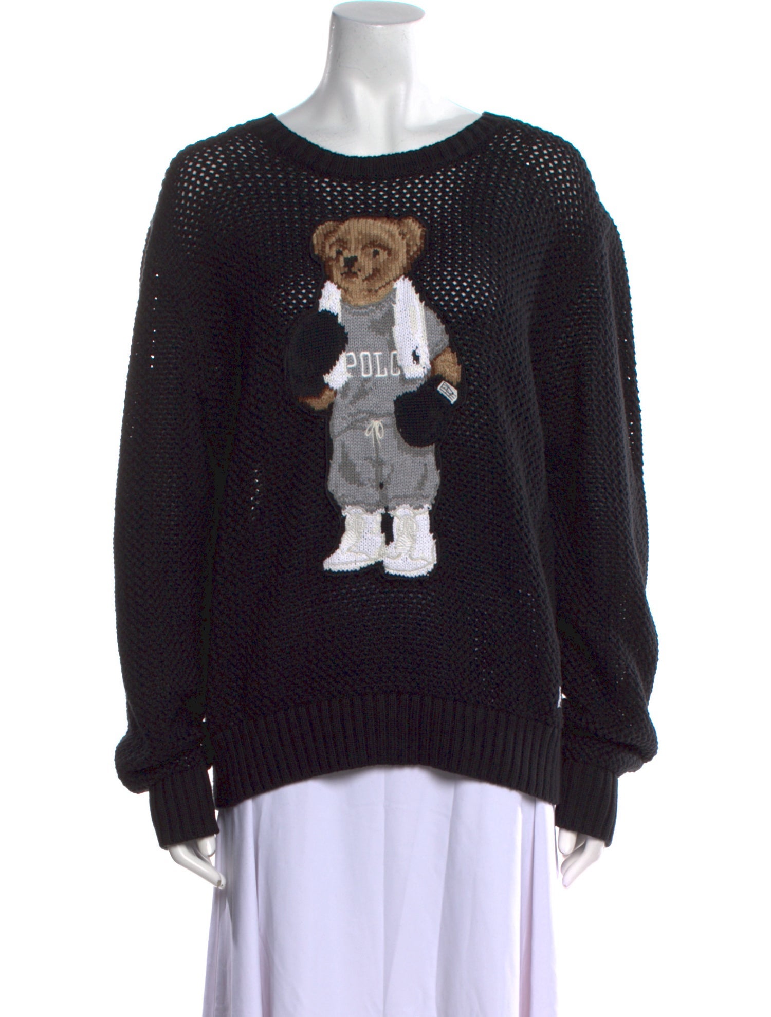 Polo Ralph Lauren Graphic Print Scoop Neck Sweater