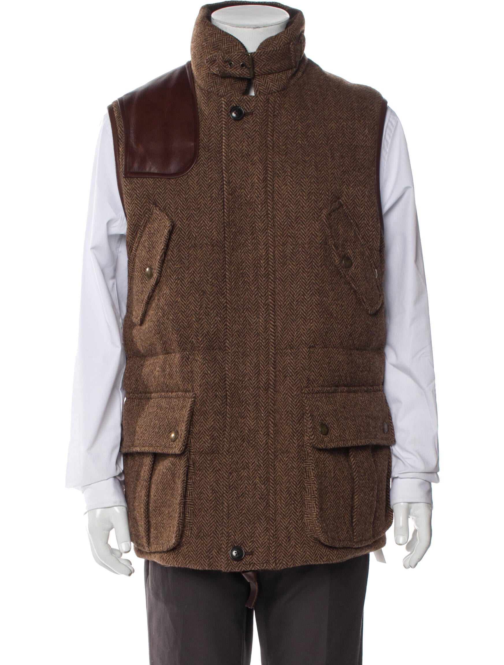 Polo Ralph Lauren Tweed Pattern Vest