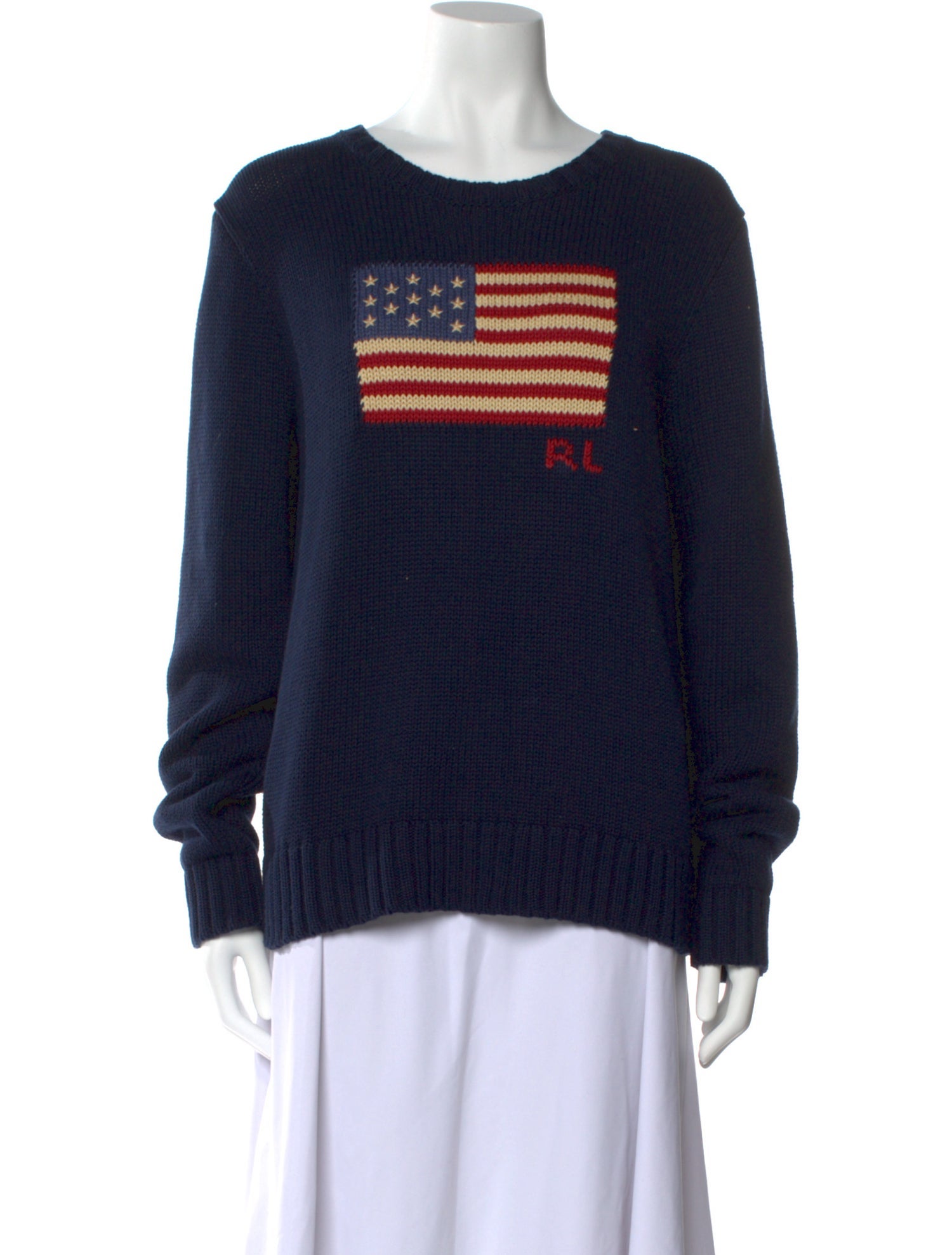 Polo Ralph Lauren Graphic Print Crew Neck Sweater
