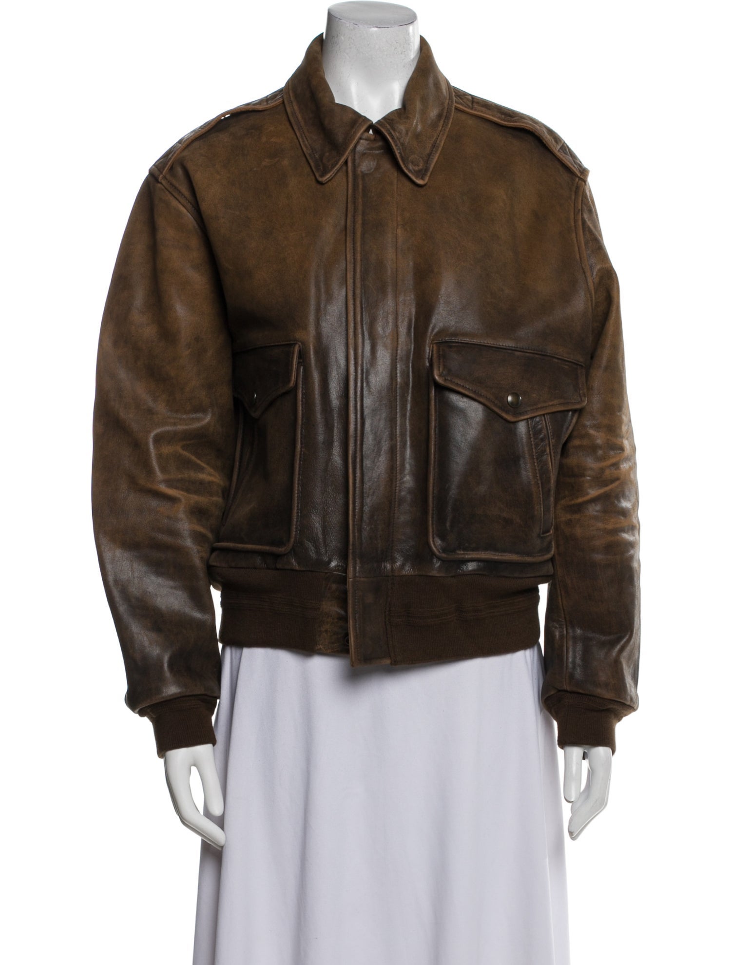 Polo Ralph Lauren Leather Bomber Jacket