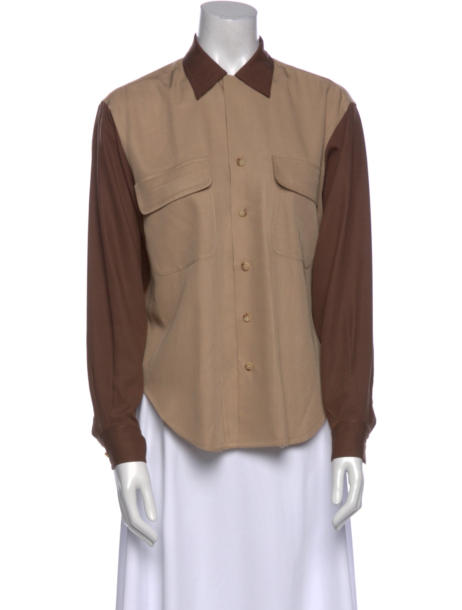 Ralph Lauren Long Sleeve Button-Up Top