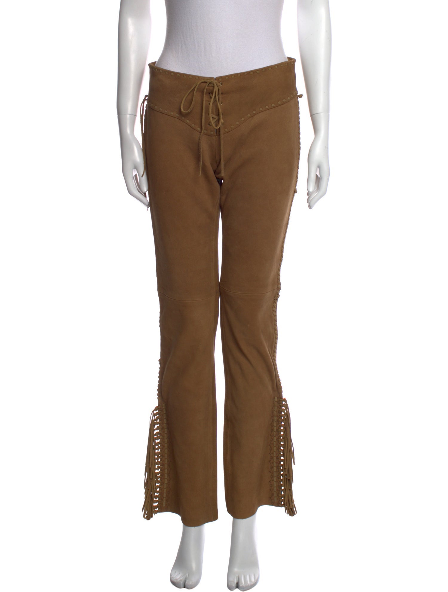 Polo Ralph Lauren Leather Straight Leg Pants