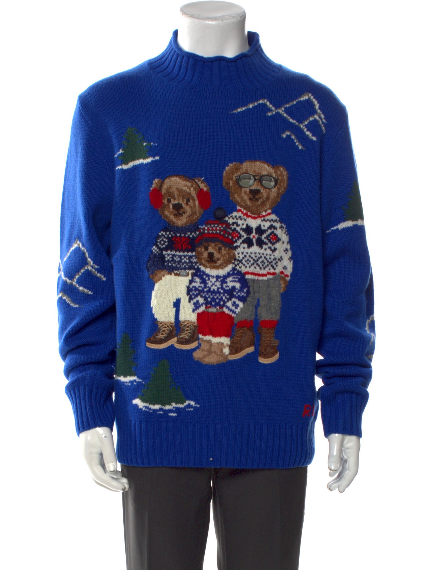 Polo Ralph Lauren Wool Printed Pullover w/ Tags