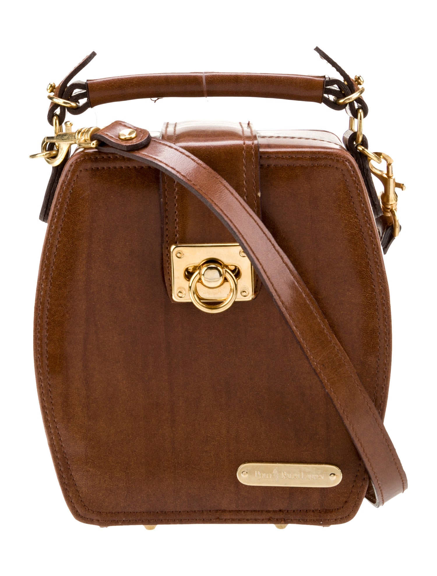 Polo Ralph Lauren Leather Top Handle Bag