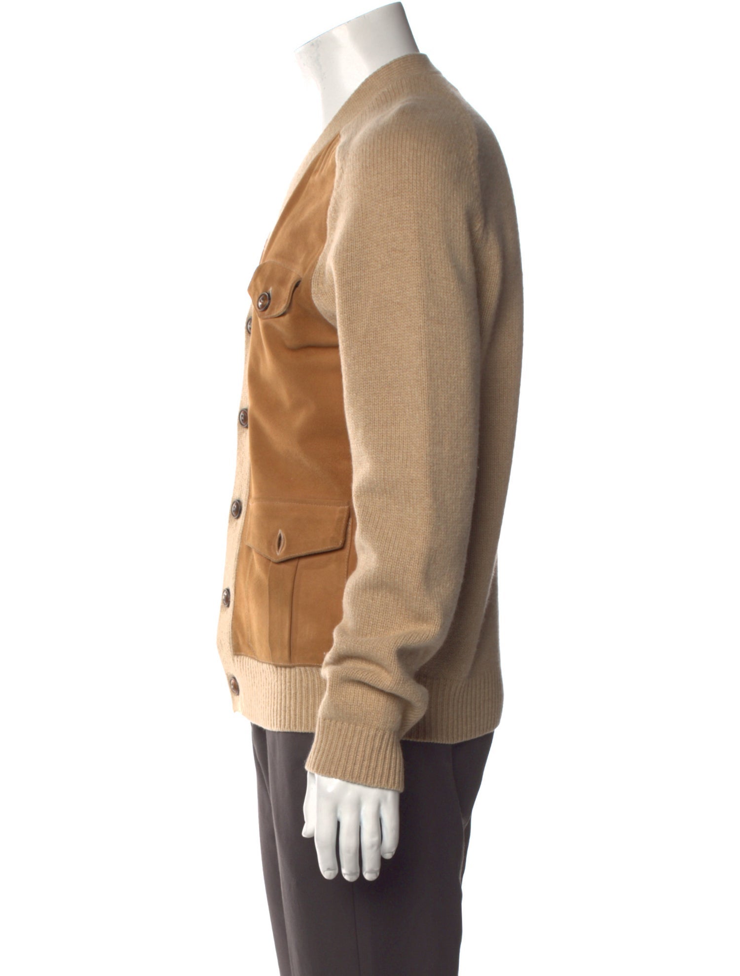 Polo Ralph Lauren Cashmere Colorblock Pattern Cardigan