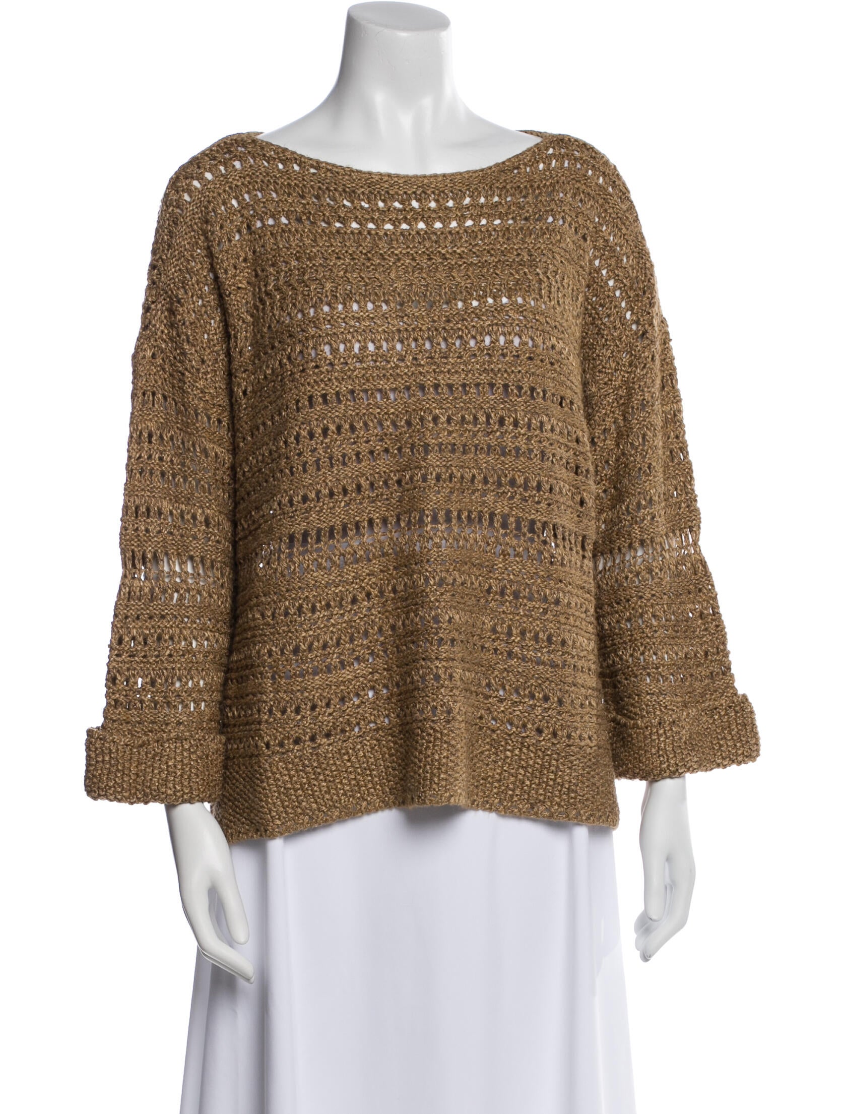 Polo Ralph Lauren Silk Bateau Neckline Sweater w/ Tags