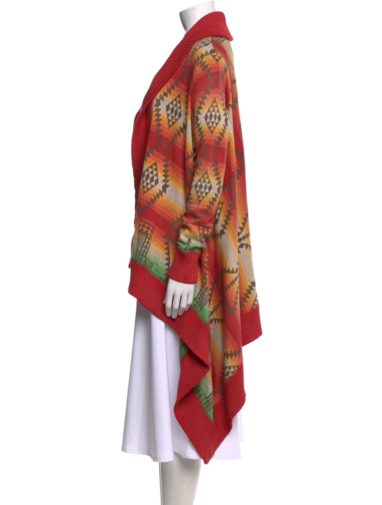 Polo Ralph Lauren Printed Open Front Sweater