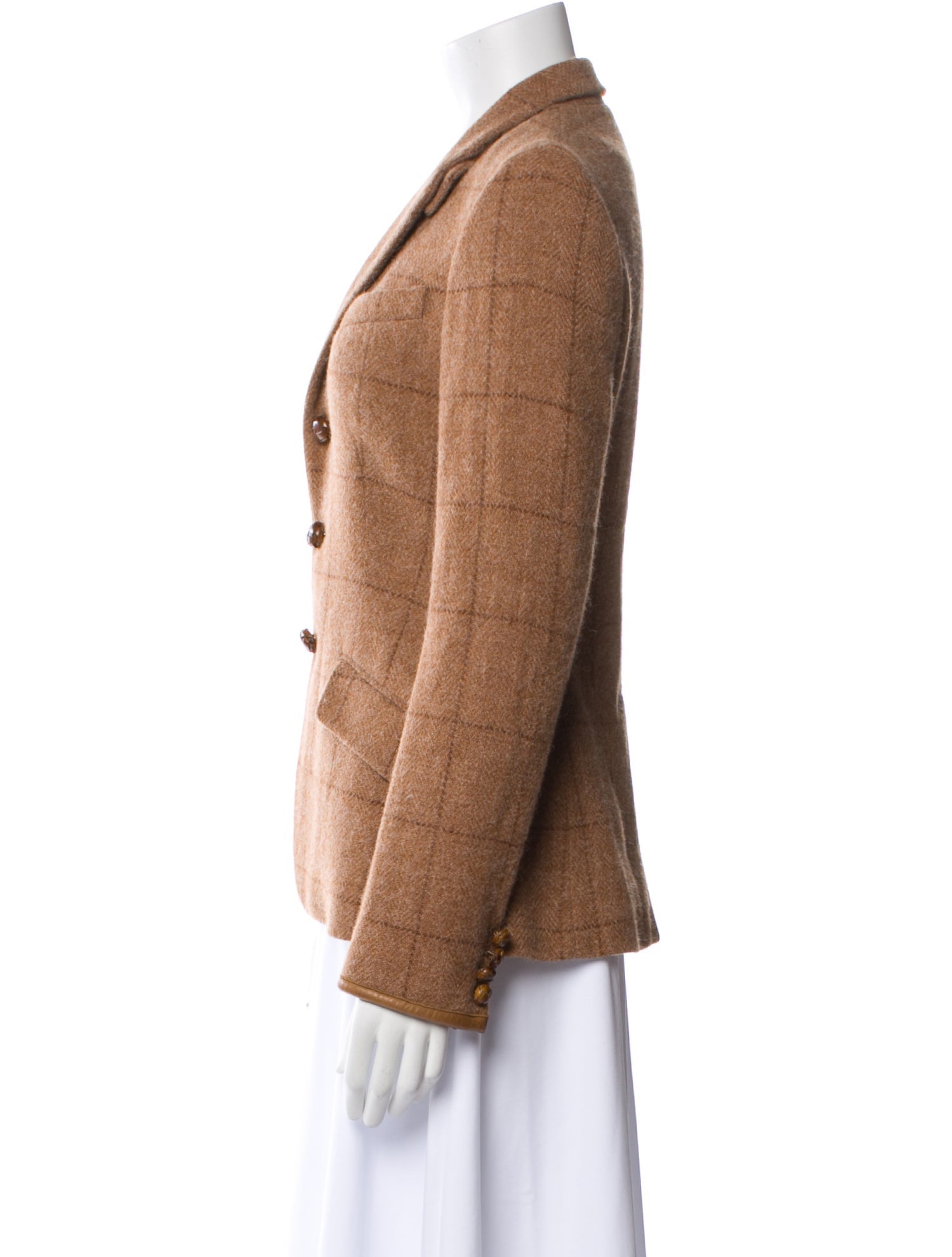 Polo Ralph Lauren Lambswool Plaid Print Blazer