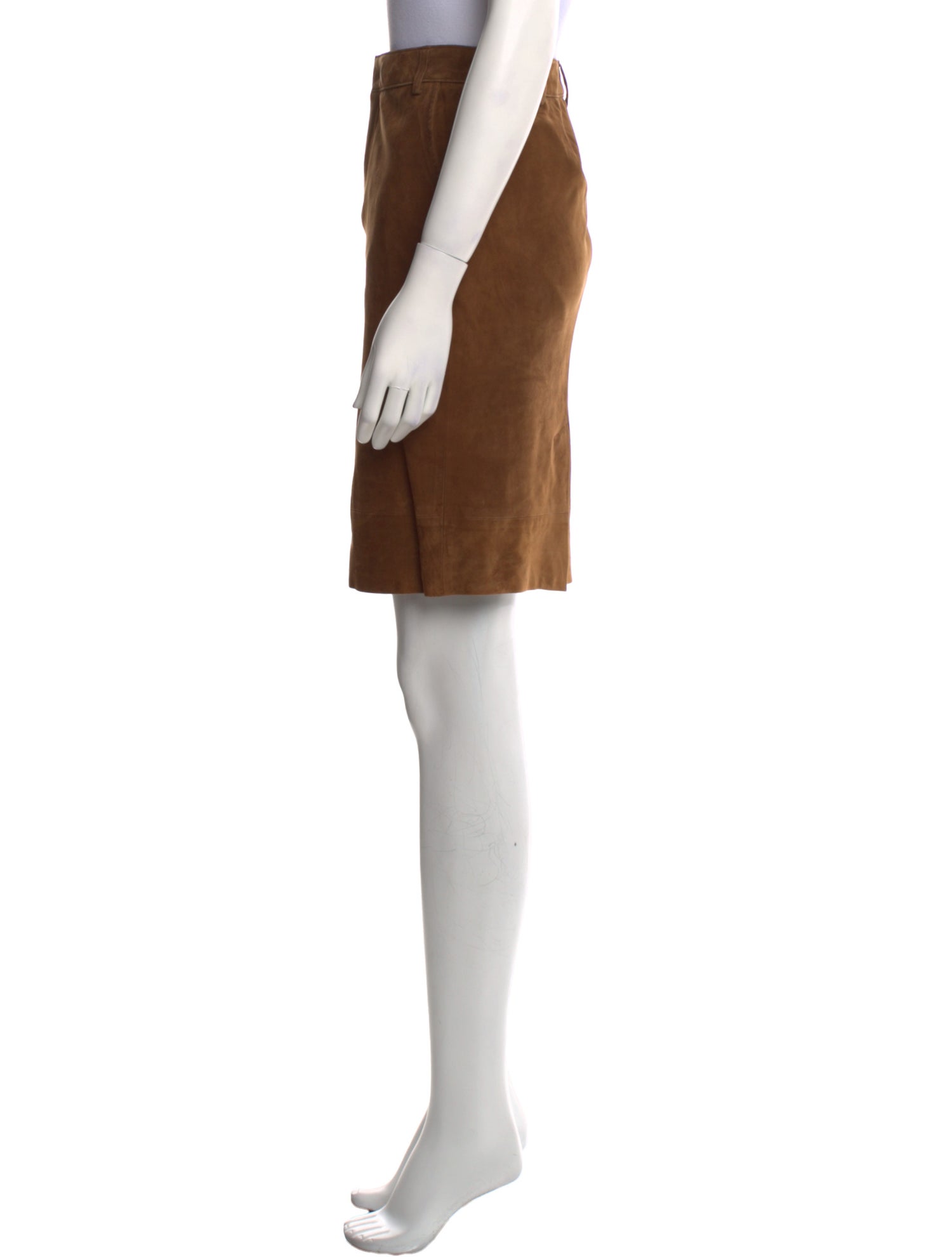 Ralph Lauren Suede Knee-Length Skirt