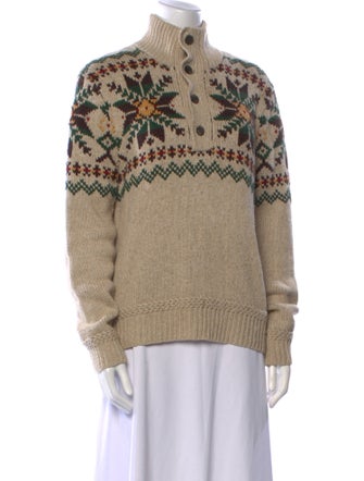 Polo Ralph Lauren Printed Turtleneck Sweater