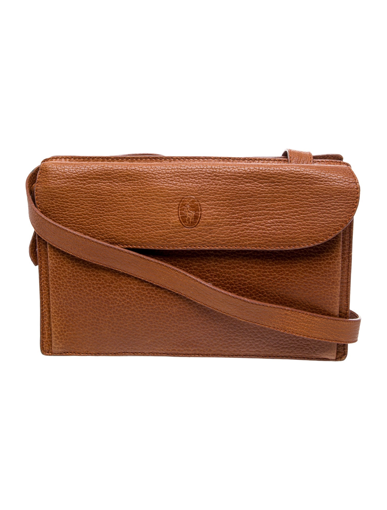 Polo Ralph Lauren Leather Messenger Bag