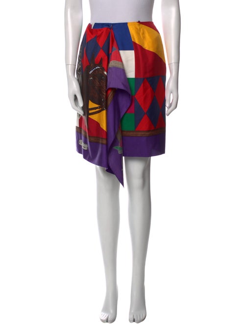 Polo Ralph Lauren Silk Knee-Length Skirt