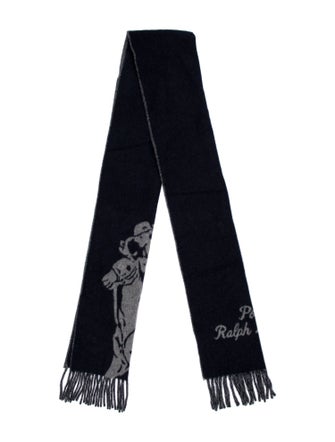 Polo Ralph Lauren Wool Graphic Print Scarf