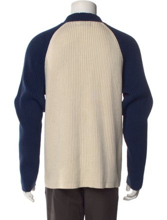 Polo Ralph Lauren Colorblock Pattern Mock Neck Polo Sweater