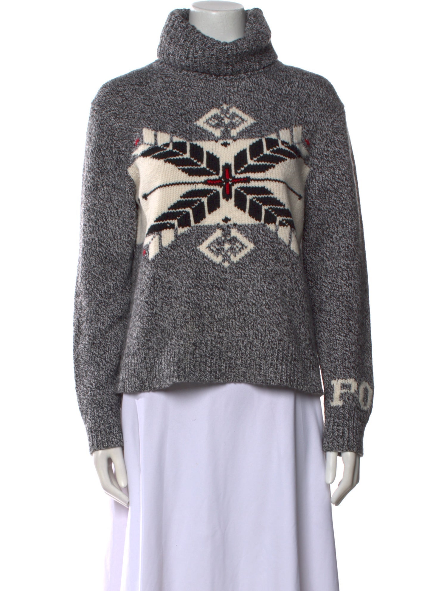 Polo Ralph Lauren Printed Turtleneck Sweater