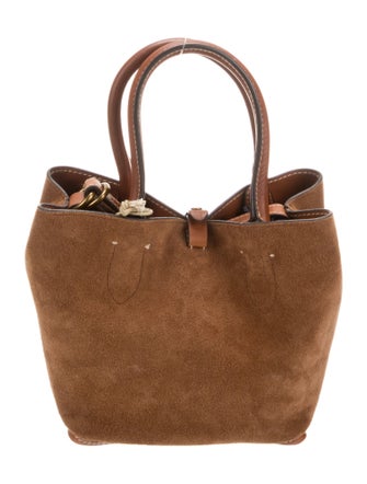 Polo Ralph Lauren Suede Top Handle Bag